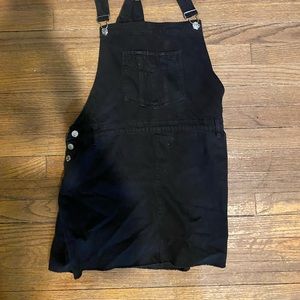 Mango Black Overall Dress